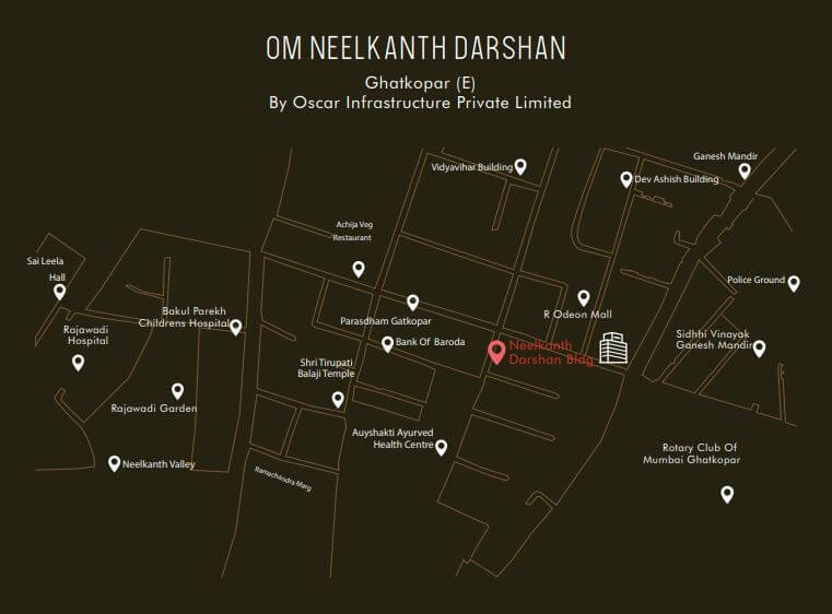 Oscar Om Neelkanth Location Map