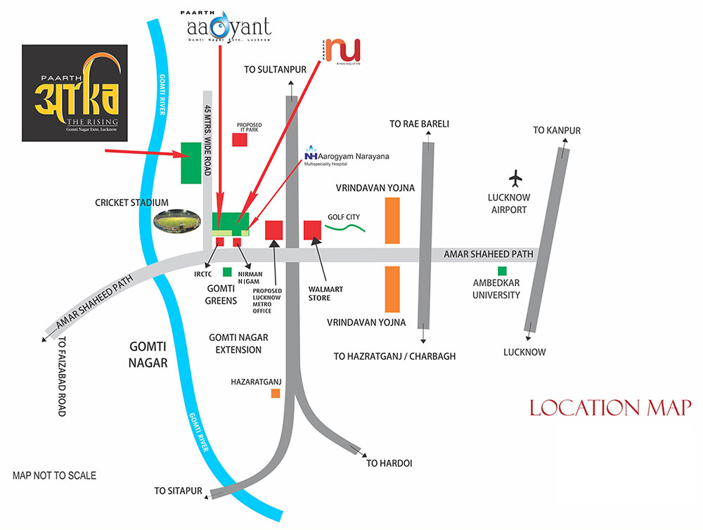 Paarth Aadyant Location Map