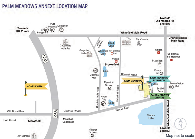 Palm Meadows Annexe Location Map
