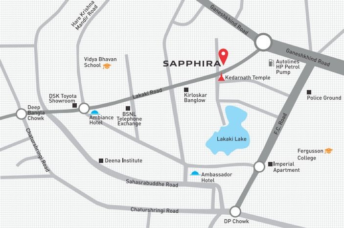 Pandit Sapphira Location Map