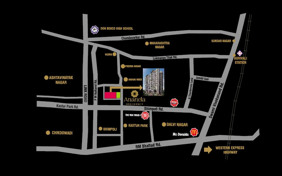 Paradigm Ananda Residency Location Map