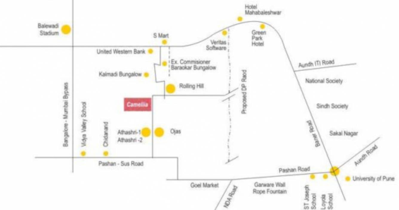 Paranjape Camellia Apartment Location Map