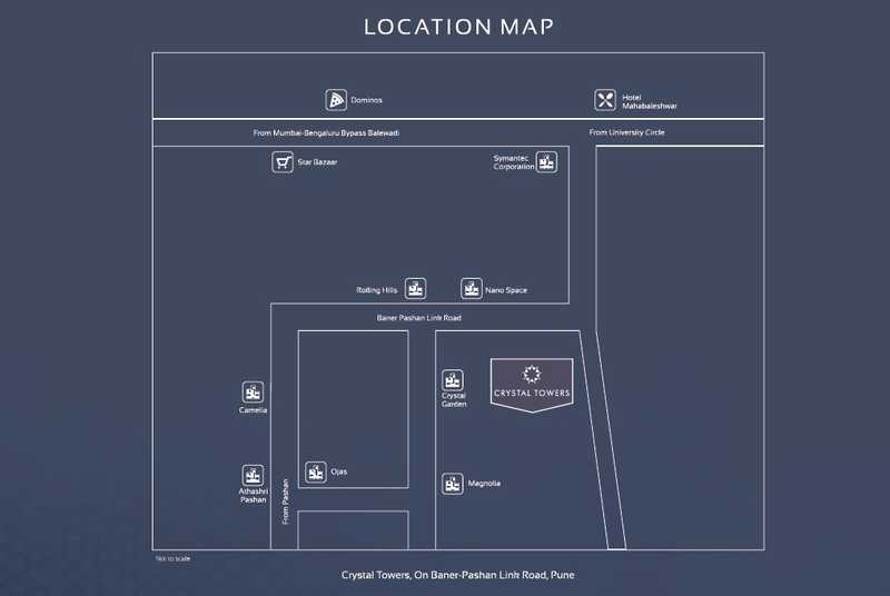 Paranjape Crystal Tower Location Map