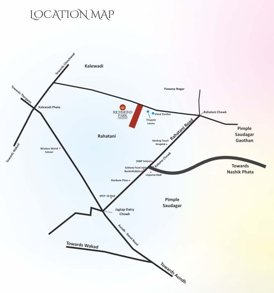Paranjape Richmond Park Location Map
