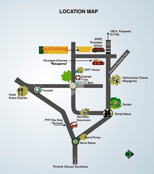 Paranjape Ruturang Location Map