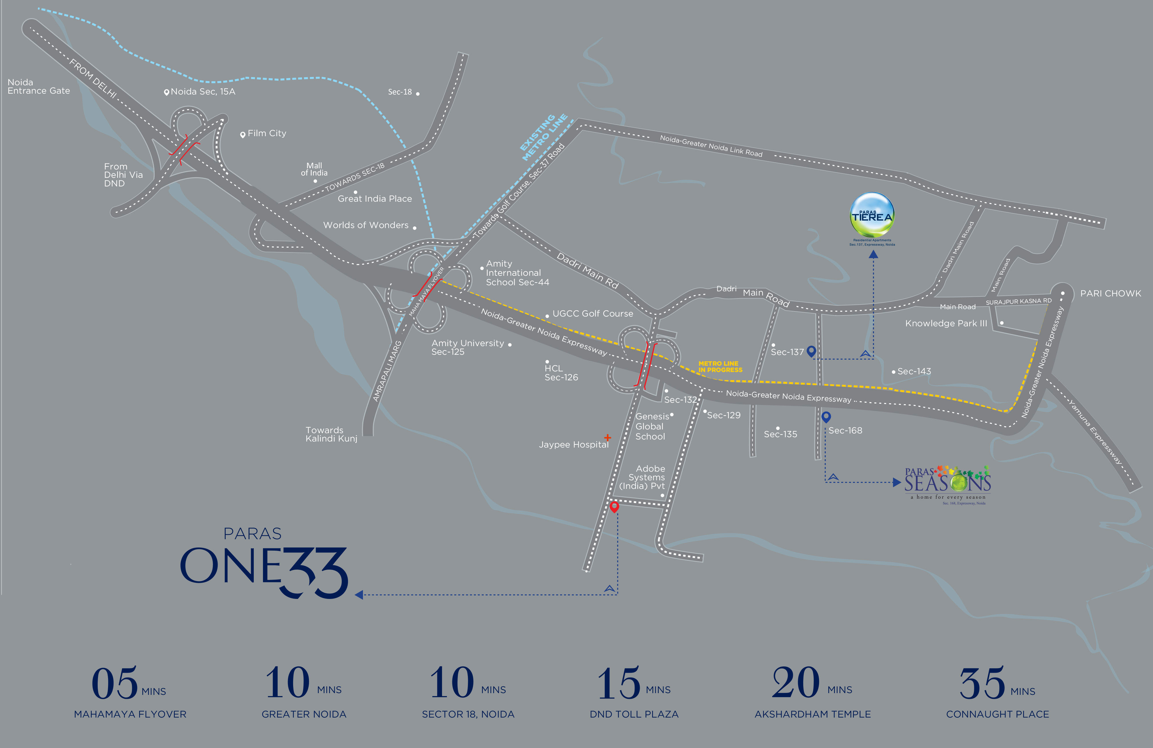 Paras One33 Location Map