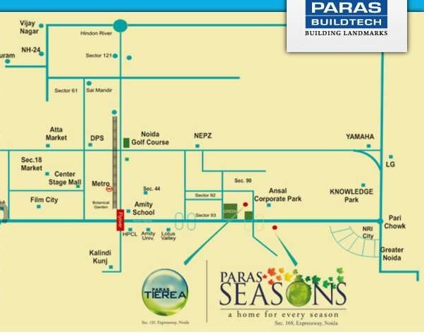 Paras Seasons Location Map
