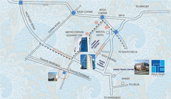 Paras Trade Centre Location Map