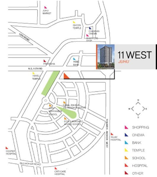 Parinee 11 West Location Map