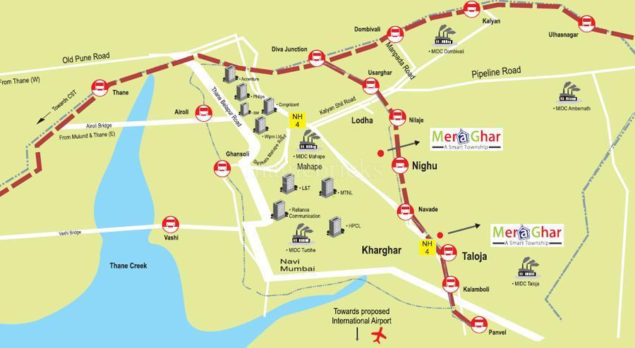 Parshwa Mera Ghar Location Map