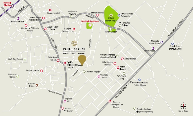 Parth Skyone Location Map