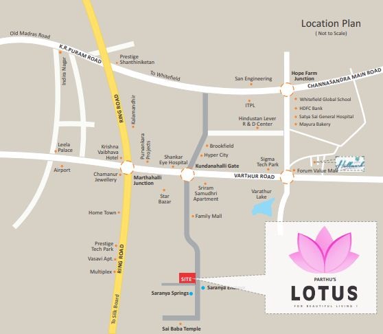 Parthu Lotus Location Map