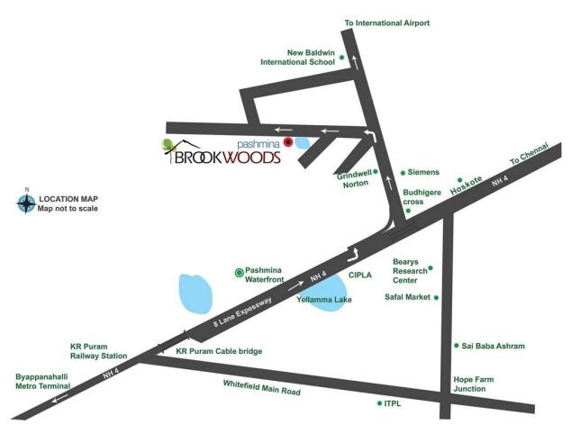 Pashmina Brookwoods Location Map