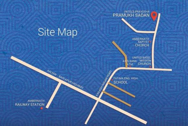 Patel Prayosha Pramukh Sadan Location Map