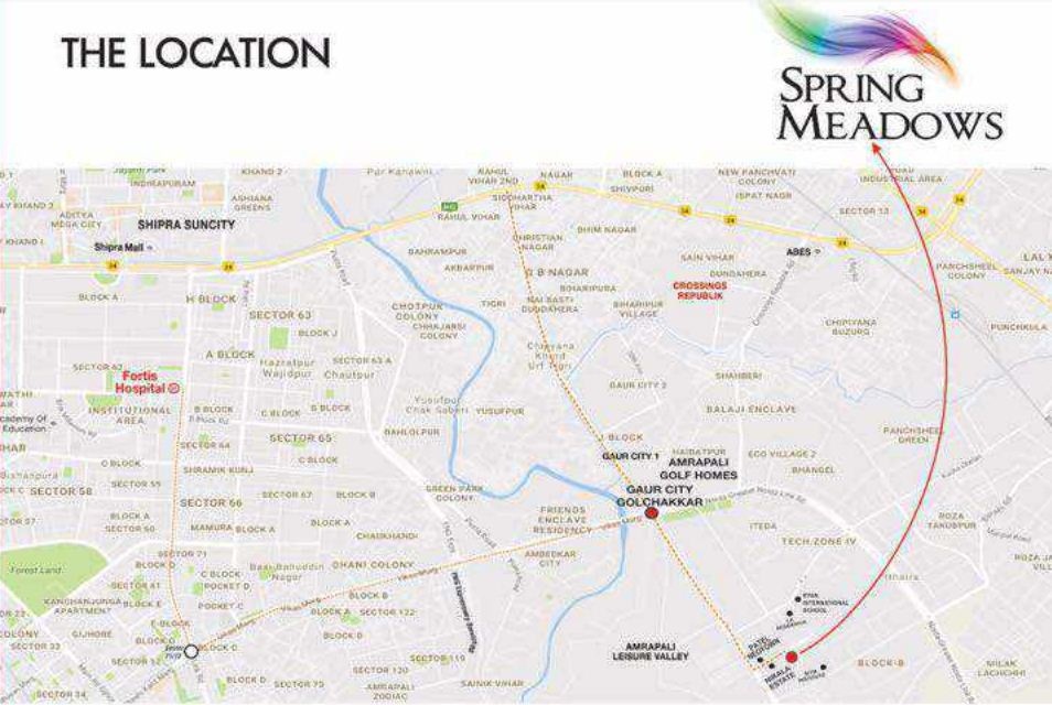 Pigeon Spring Meadows Location Map