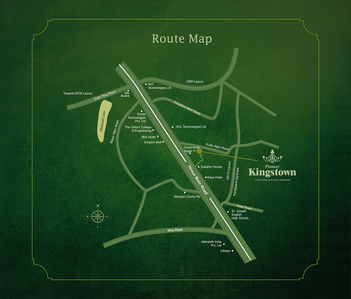 Pioneer Kingstown Location Map