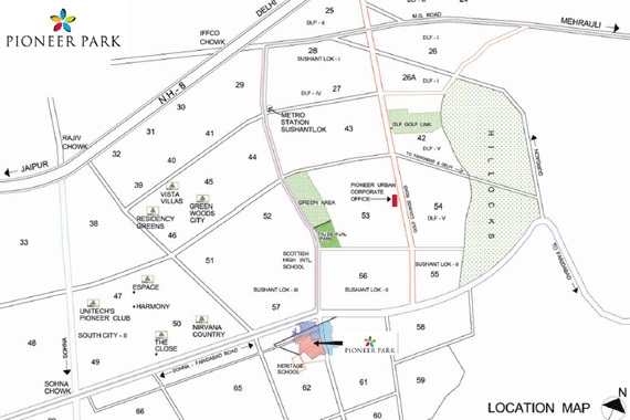 Pioneer Park Ph 1 Location Map