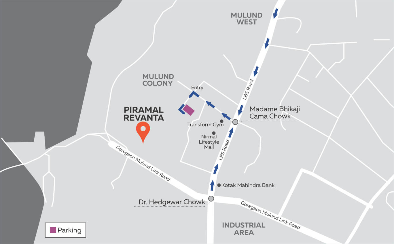 Piramal Revanta Rohin Location Map