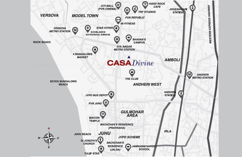 Platinum Casa Divine Location Map
