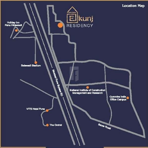 Platinum Ekunj Residency Location Map