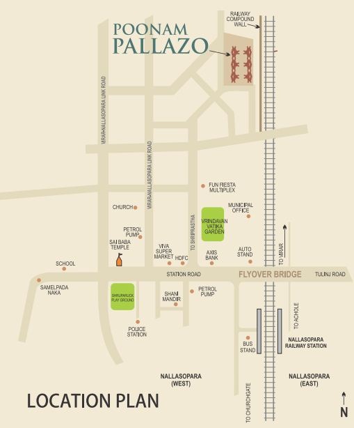Poonam Pallazo Location Map