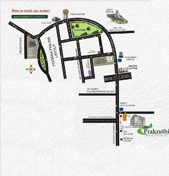 Prakruthi Elite Location Map