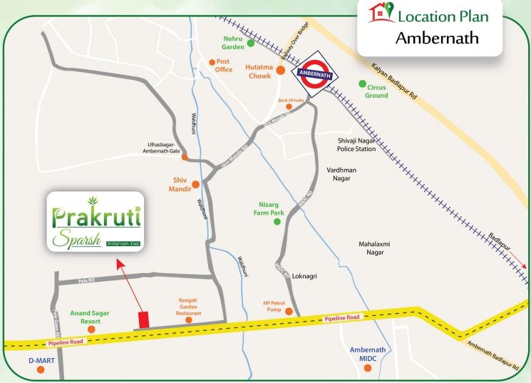 Prakruti Sparsh Location Map