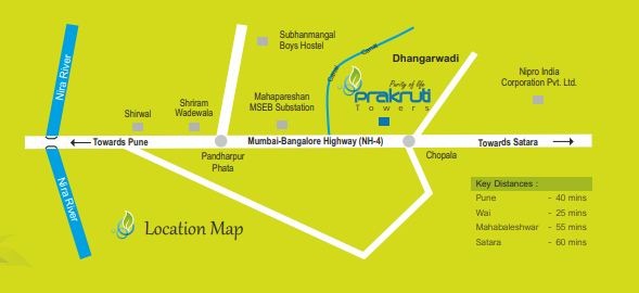 Prakruti Towers Location Map