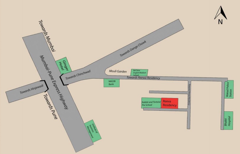 Prashant Reeva Residency Location Map