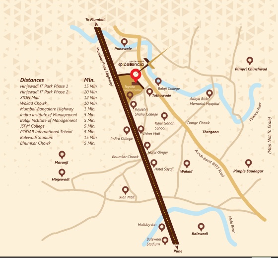 Prathamesh Excellencia Location Map