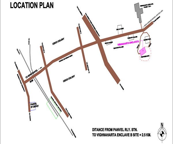 Prathmesh Vighnaharta Enclave Phase 1 Location Map