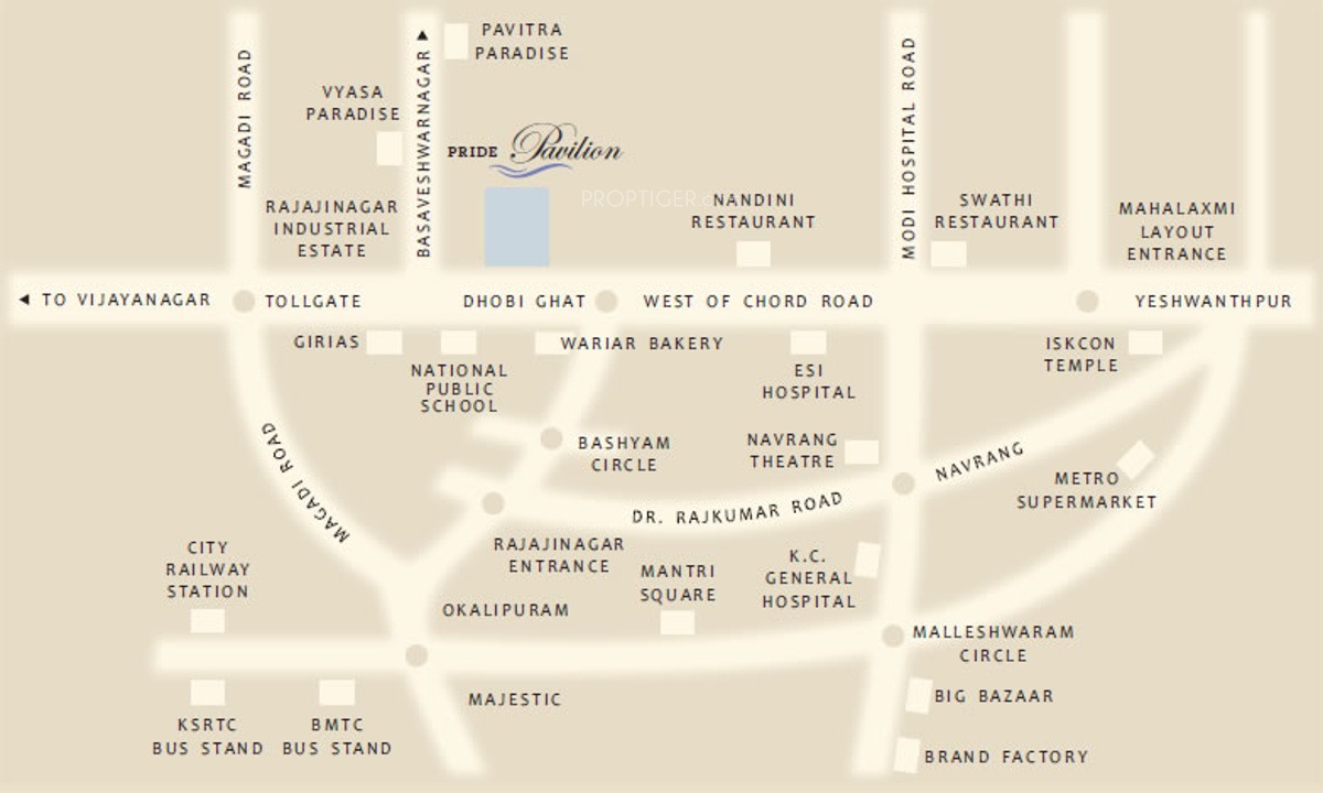 Pride Pavilion Location Map