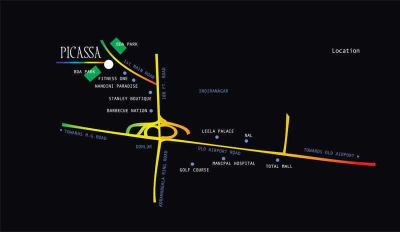 Pride Picassa Location Map