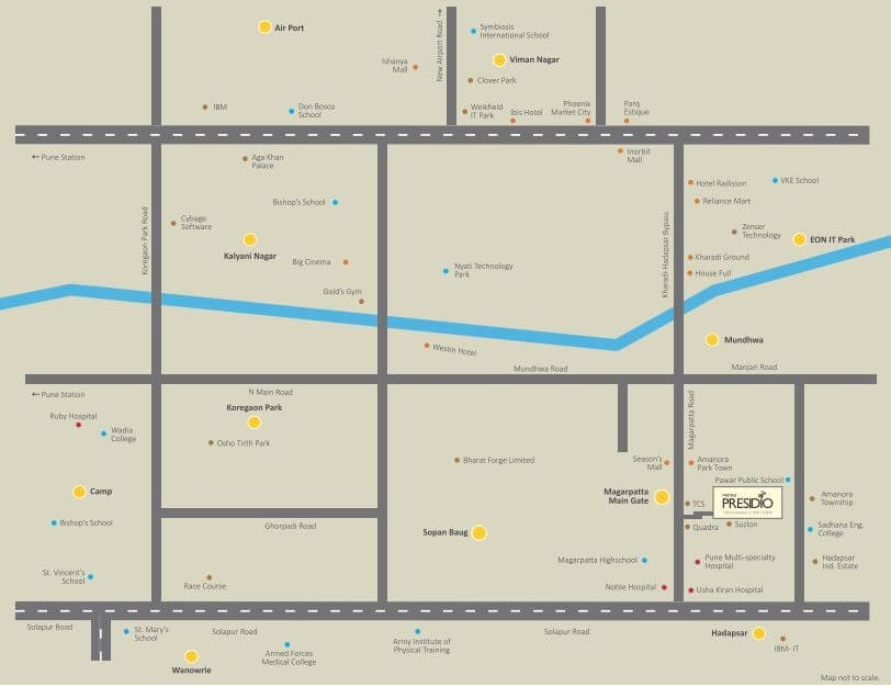 Prithvi Presidio Location Map