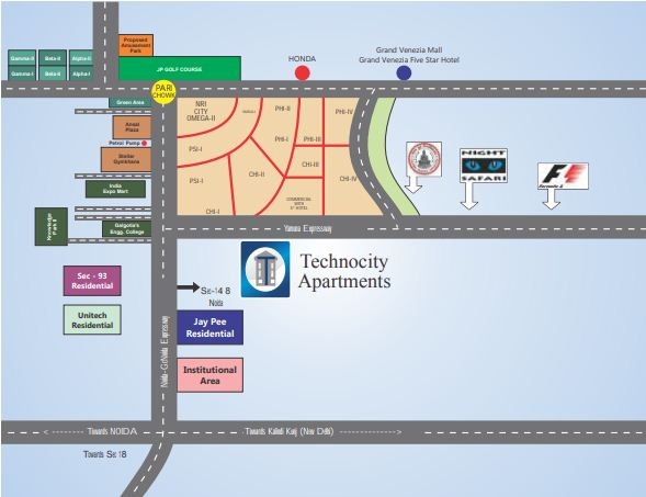 Proview Technocity Location Map