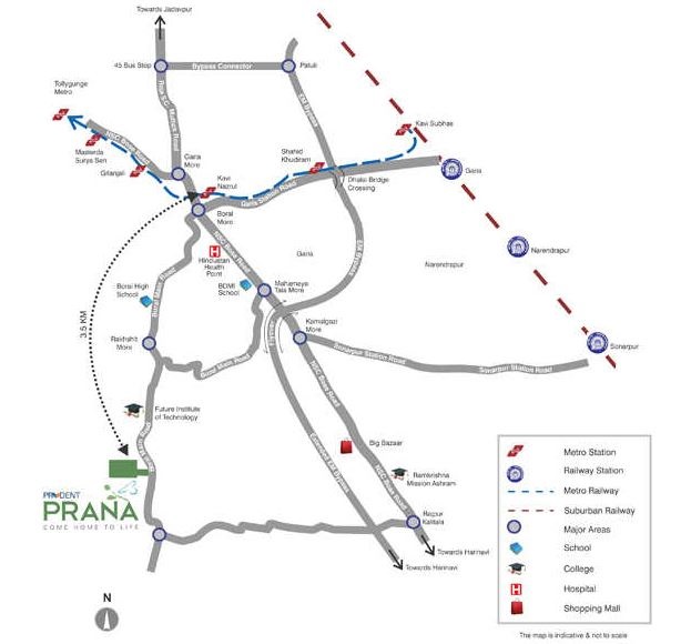 Prudent Prana Location Map