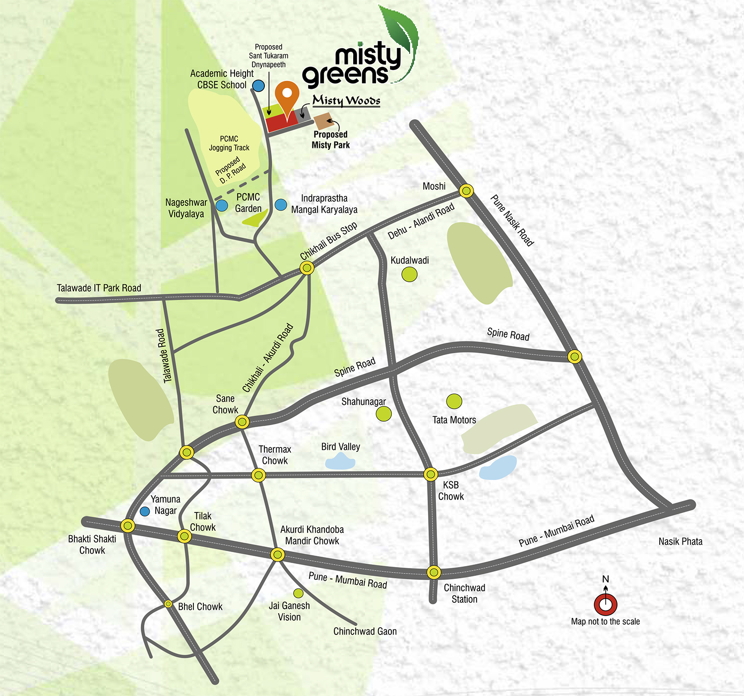 Pruthvi Misty Greens Location Map