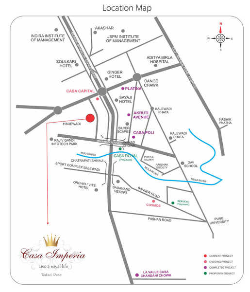 Punit Casa Imperia Location Map