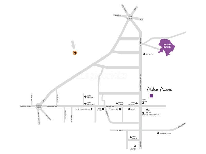 Puranik Aldea Anexo Location Map
