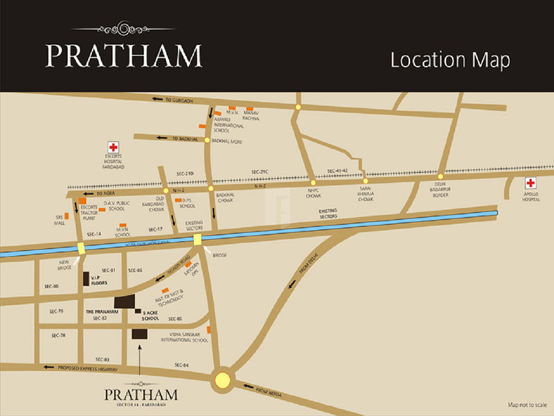 Puri Pratham Location Map