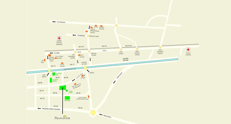 Puri The Pranayam Location Map