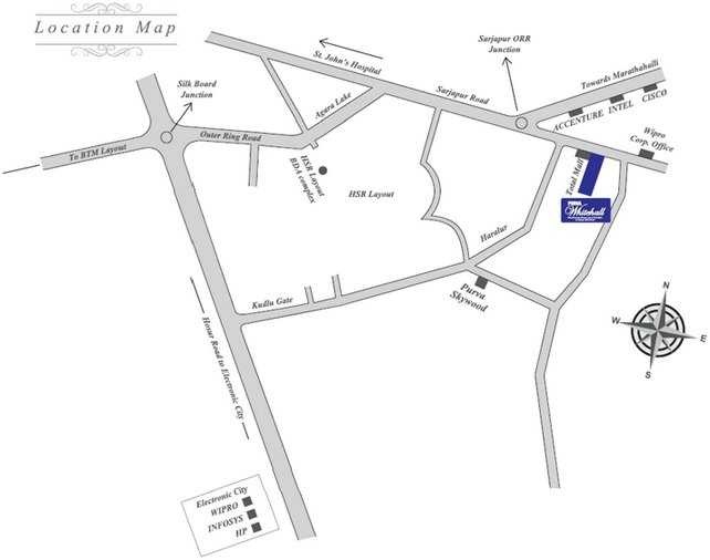Purva Whitehall Location Map