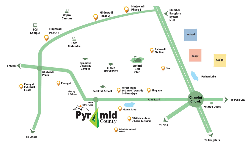 Pyramid County Location Map