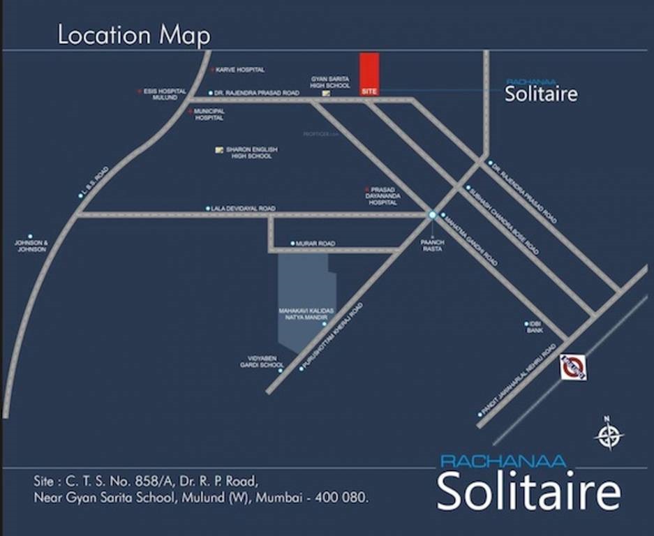 Rachanaa Solitaire Location Map