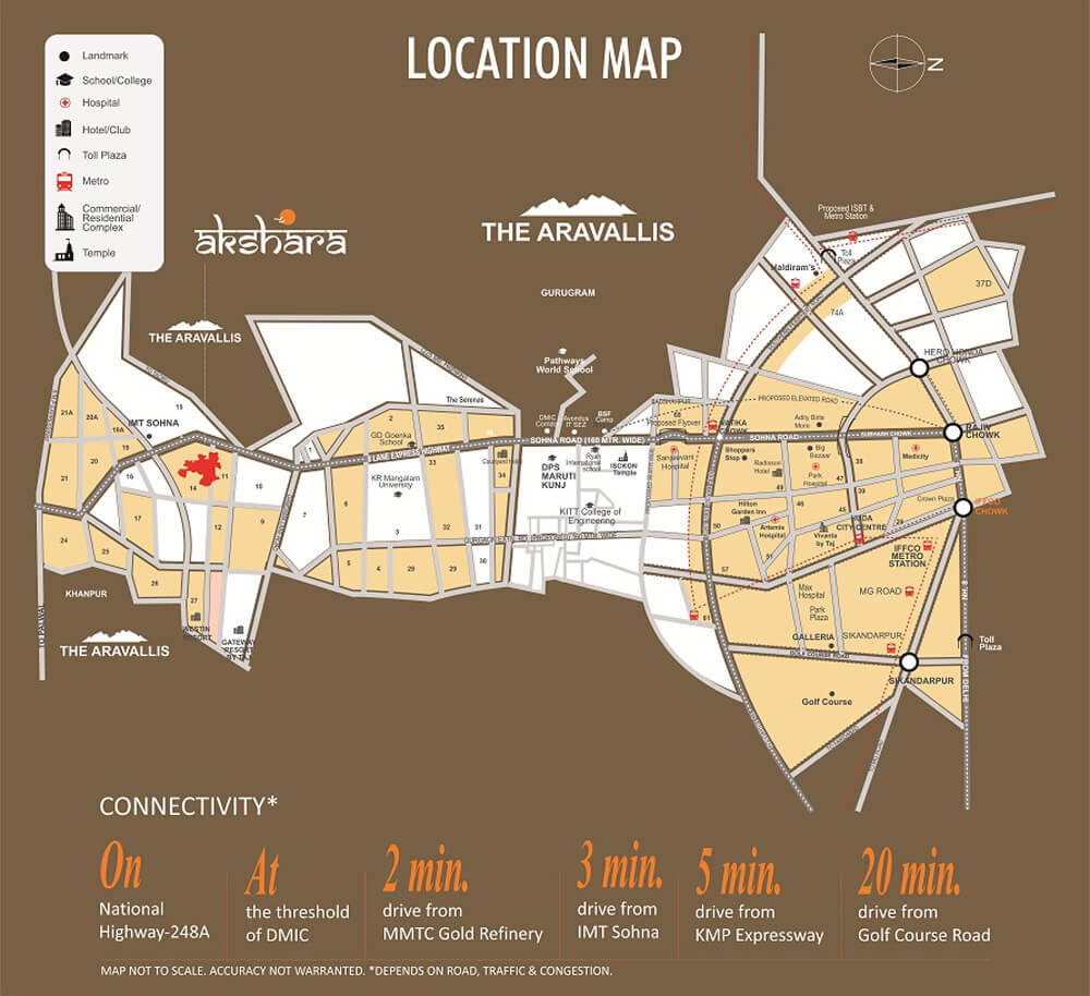 Raheja Akshara Location Map