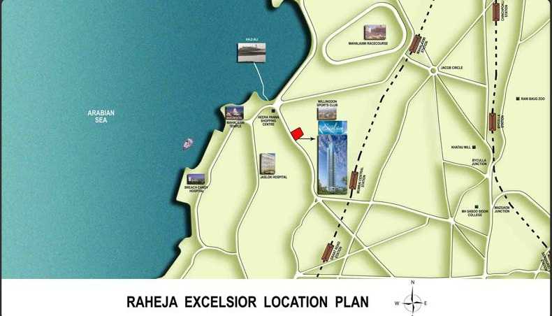 Raheja Excelsior Location Map