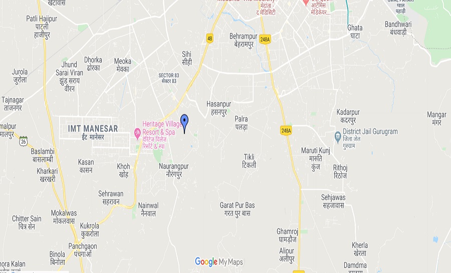 Raheja Revanta Royalty Location Map
