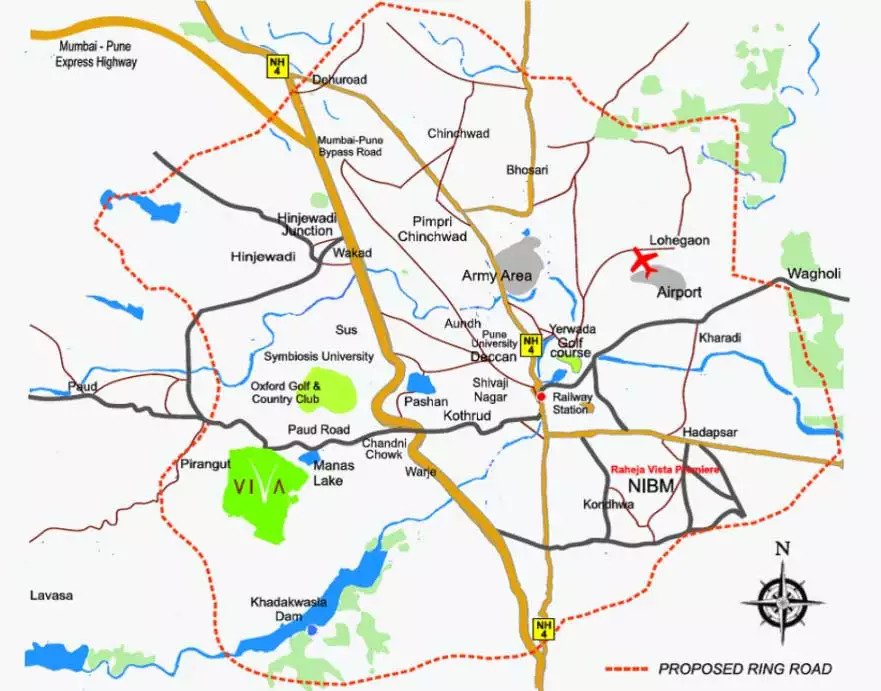Raheja Viva Location Map