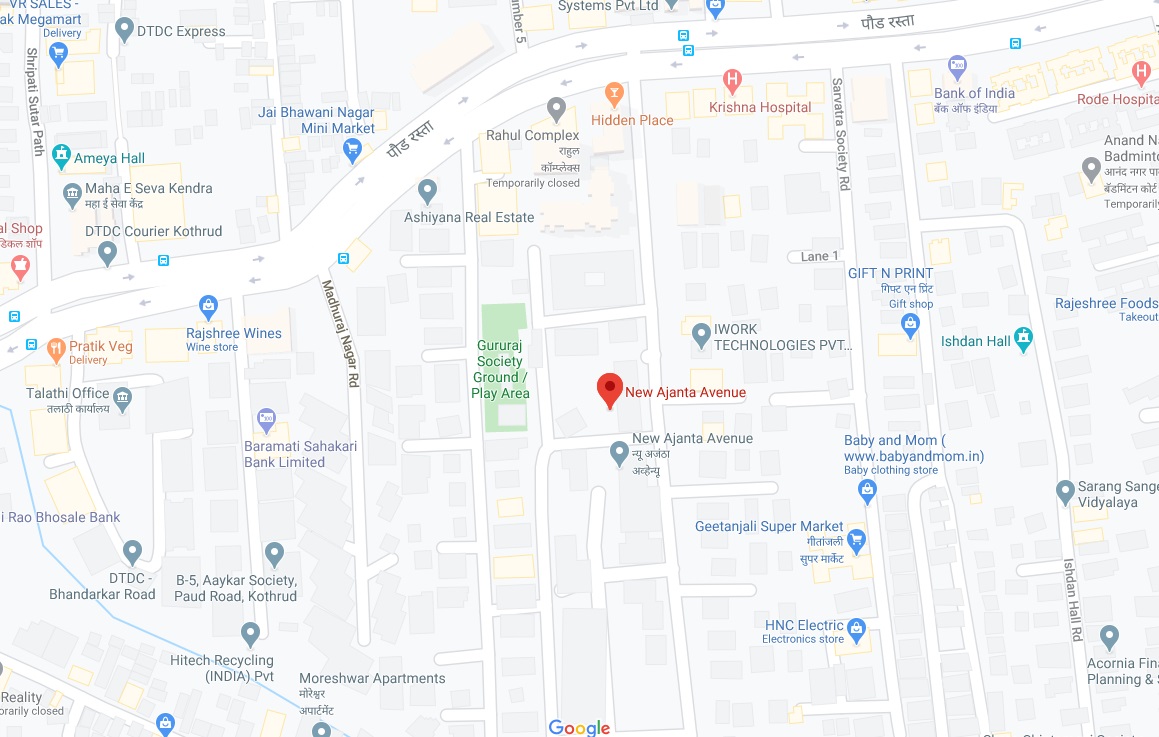 Rahul New Ajanta Avenue Location Map