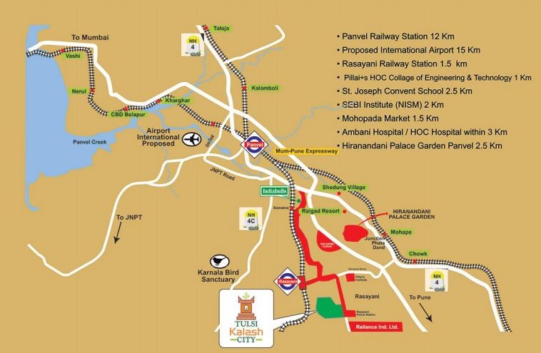 Raj Tulsi Kalash City Location Map